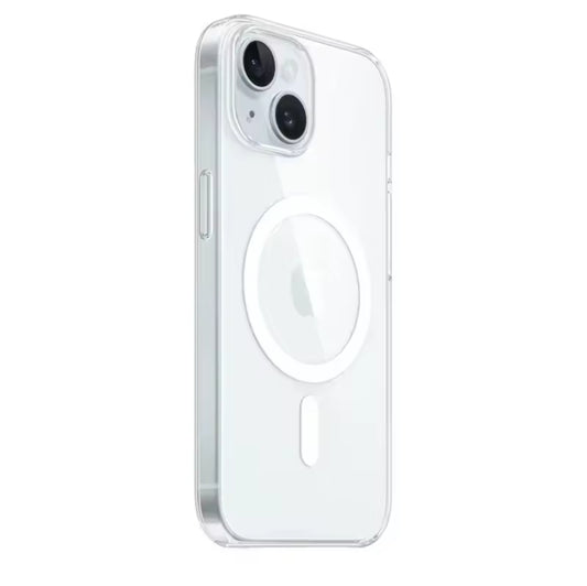 Magnetic Clear Silicone Case for iPhone (12–16 Series)